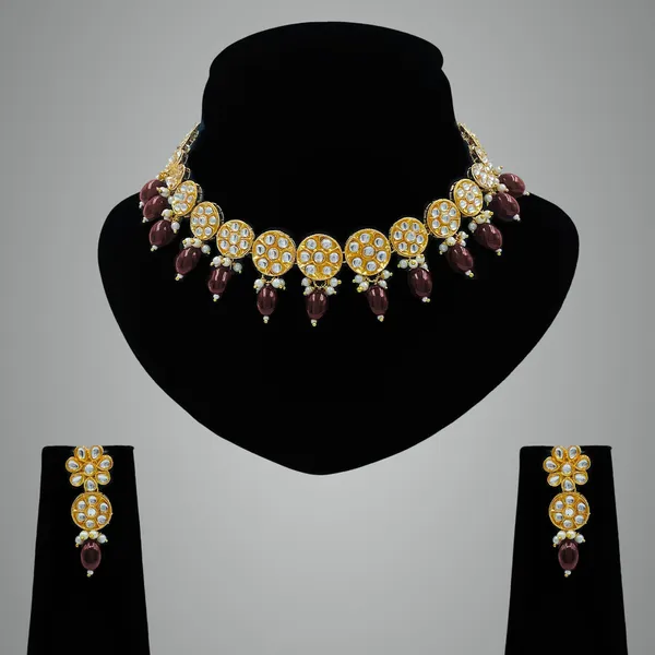 Maroon_Brass_Premium_Kundan_Jewelry_Sets_For_Women__(08-0558)