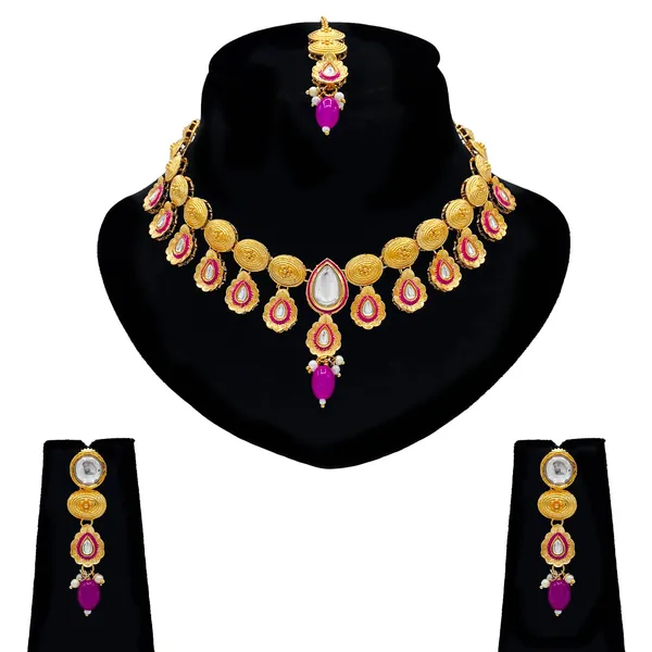 Magenta_Brass_Premium_Kundan_Meenakari_Necklace_Set_For_Women_(08-0560)