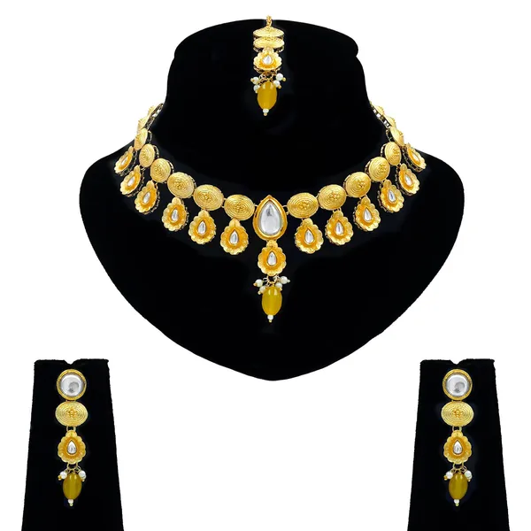 Yellow_Brass_Premium_Kundan_Meenakari_Necklace_Set_For_Women_(08-0560)