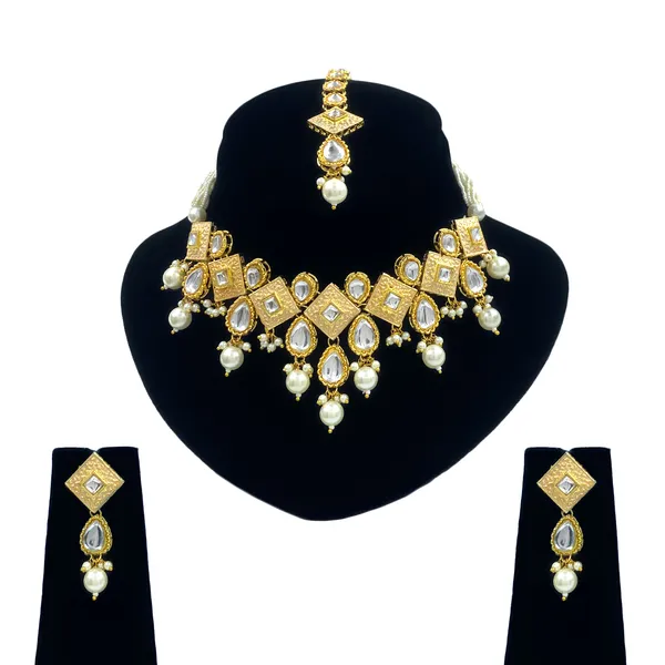 White_Brass_Premium_Kundan_Meenakari_Necklace_Set_For_Women_&_Girls_(08-0122)