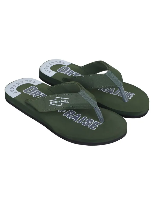 Unisex_ORTHO_Olive_Soft_Slipper_With_Heel_Support