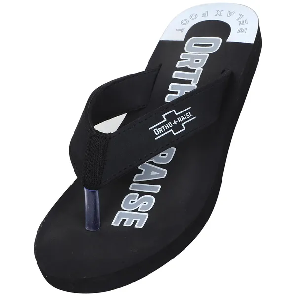 Unisex_ORTHO_Black_Soft_Slipper__With_Heel_Support