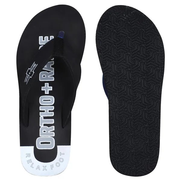 Unisex_ORTHO_Black_Soft_Slipper__With_Heel_Support