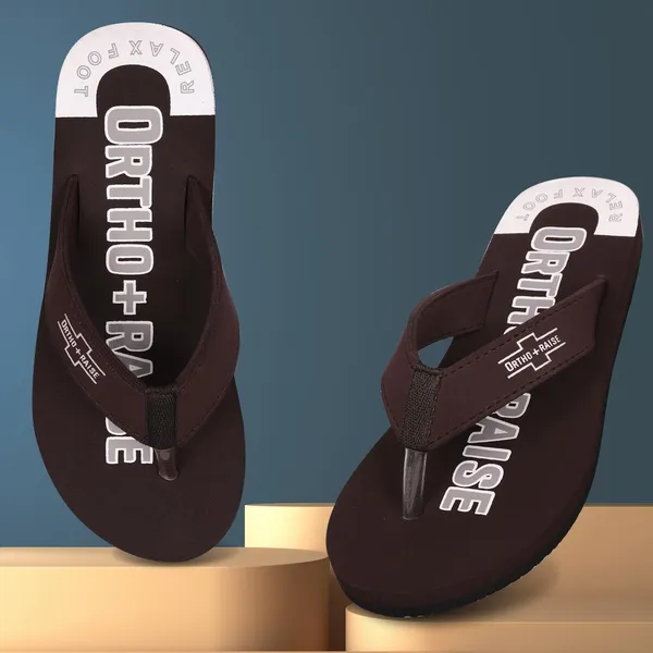 Unisex_ORTHO_Brown_Soft_Slipper_With_Heel_Support