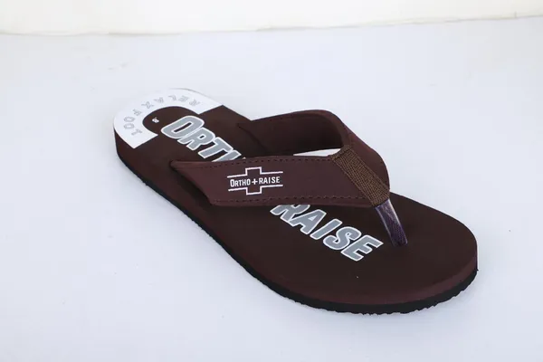 Unisex_ORTHO_Brown_Soft_Slipper_With_Heel_Support