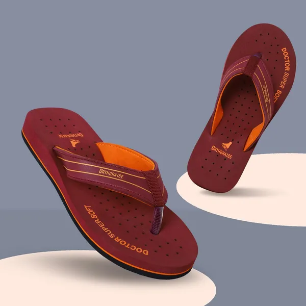 Maroon_ORTHO_Soft_Slipper_For_Women