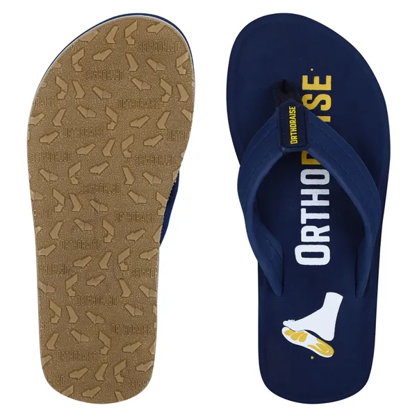 Unisex_ORTHO_Navy_Blue__Slipper_With_Soft_Cushion_Sole