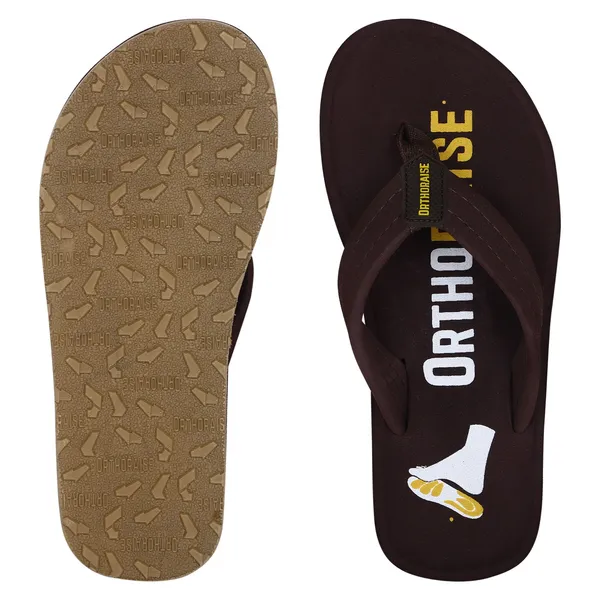 Unisex_ORTHO_Brown__Slipper_With_Soft_Cushion_Sole