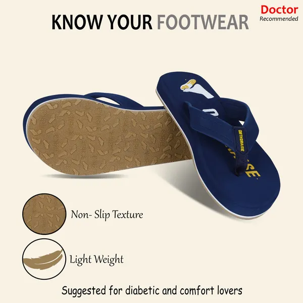 Unisex_ORTHO_Navy_Blue__Slipper_With_Soft_Cushion_Sole