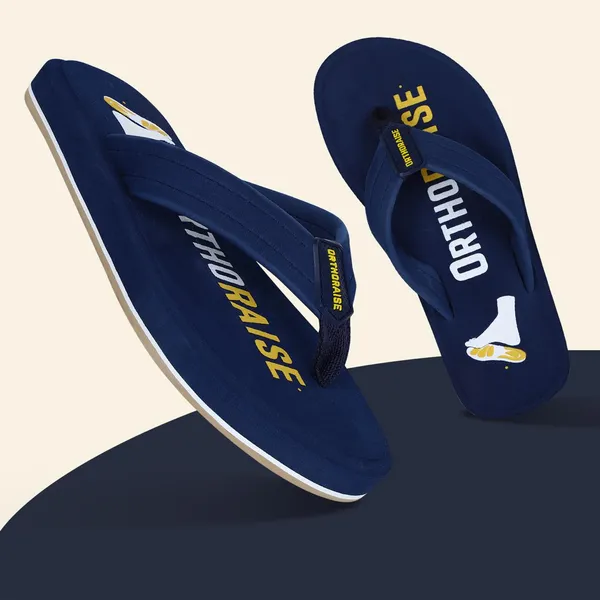 Unisex_ORTHO_Navy_Blue__Slipper_With_Soft_Cushion_Sole