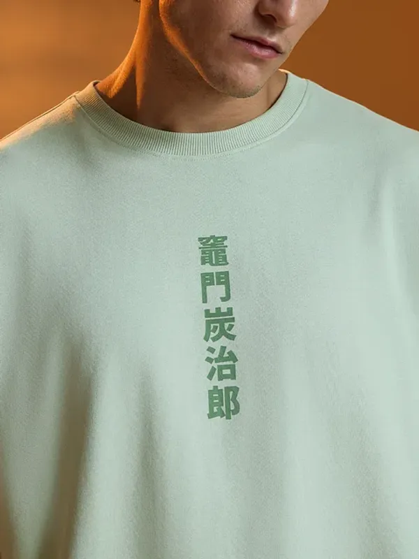 Green_Cotton_Oversized_T-Shirt_For_Men