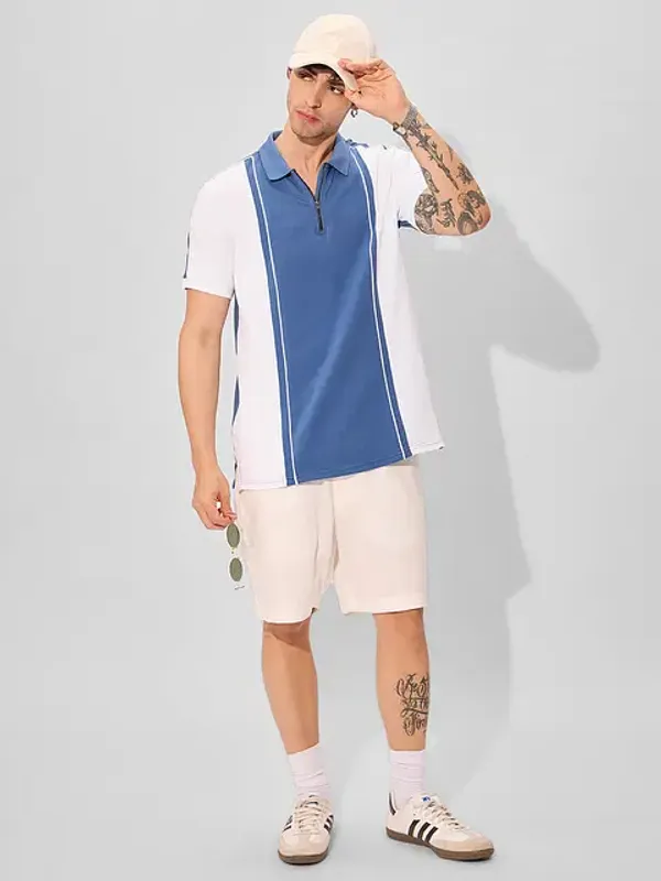 Blue_Cotton_Oversized_Polo_T-Shirt_For_Men