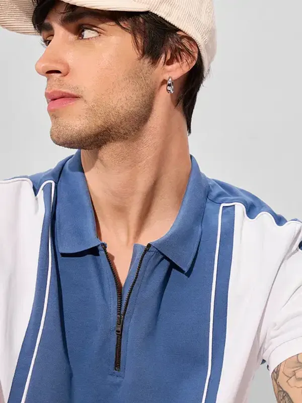 Blue_Cotton_Oversized_Polo_T-Shirt_For_Men