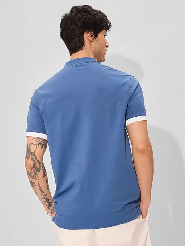 Blue_Cotton_Oversized_Polo_T-Shirt_For_Men