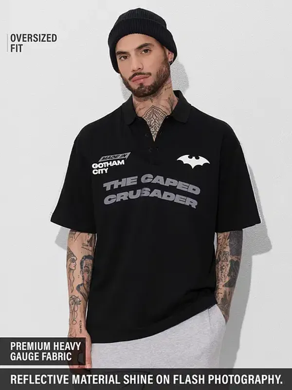 Black_Cotton_Oversized_Polo_T-Shirt_For_Men