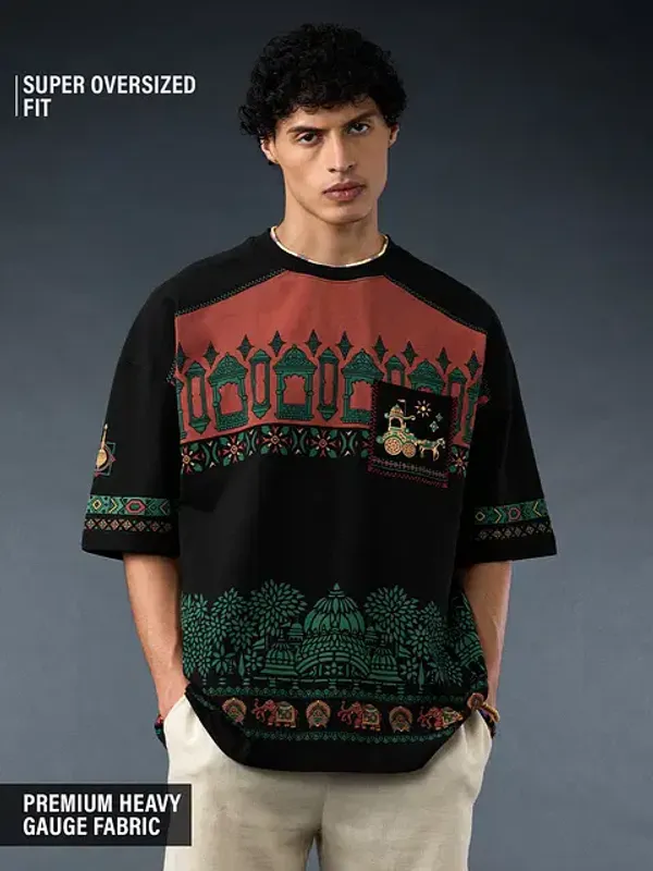 Black_Cotton_Oversized_T-Shirt_For_Men