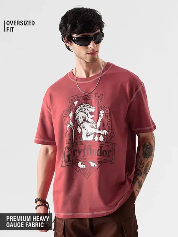 Maroon_Cotton_Oversized_T-Shirt_For_Men