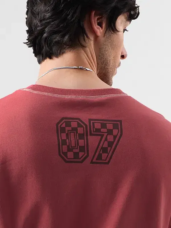 Maroon_Cotton_Oversized_T-Shirt_For_Men