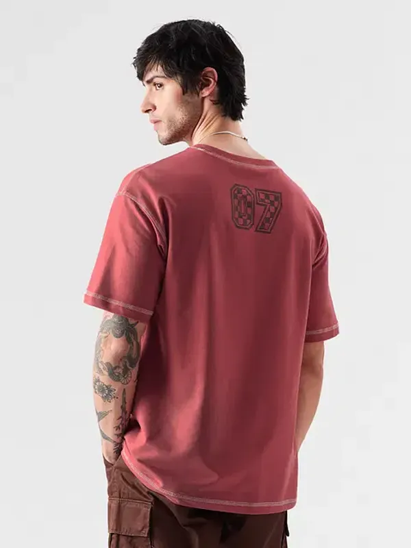 Maroon_Cotton_Oversized_T-Shirt_For_Men