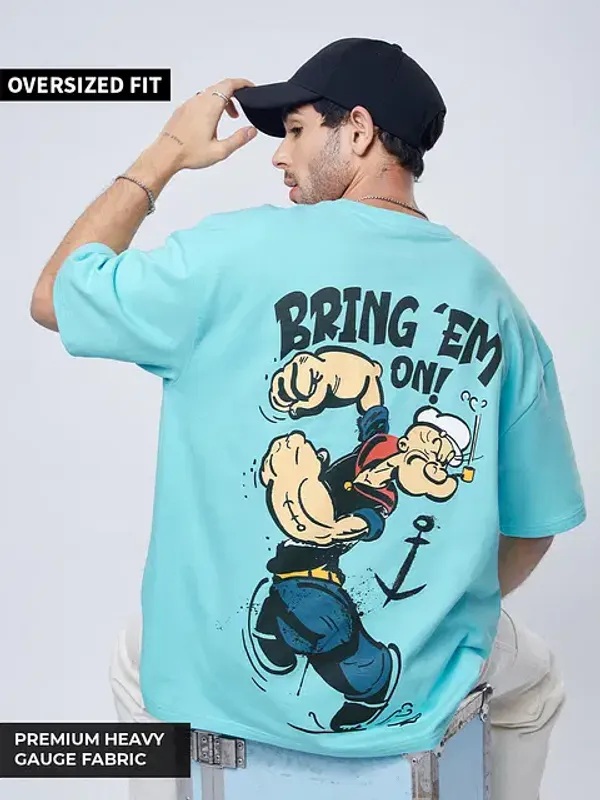 Blue_Cotton_Oversized_T-Shirt_For_Men