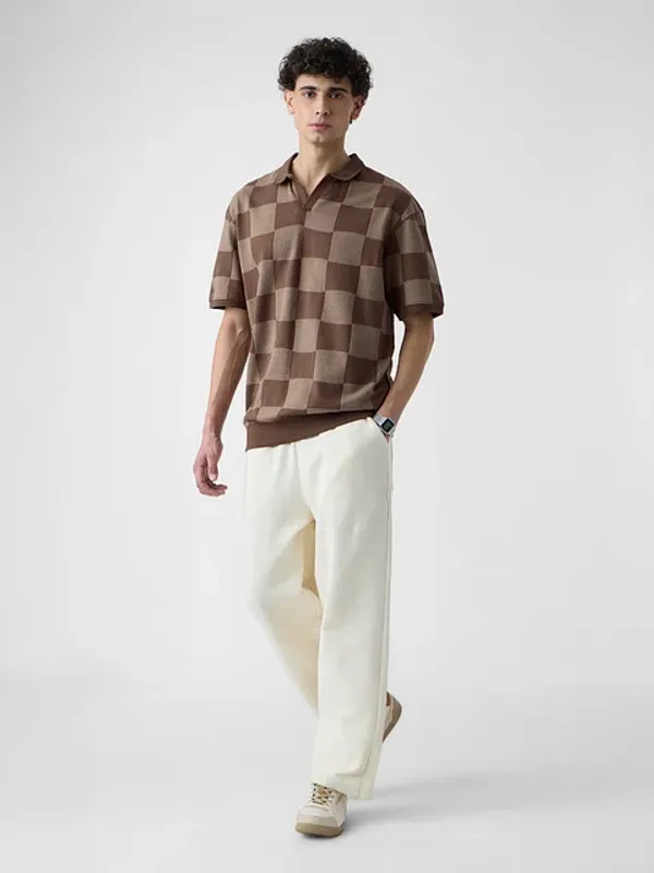 Brown_Cotton_Oversized_Polo_T-Shirt_For_Men