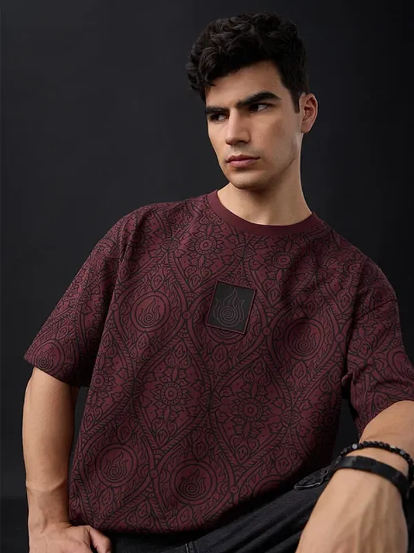 Brown_Cotton_Oversized_T-Shirt_For_Men