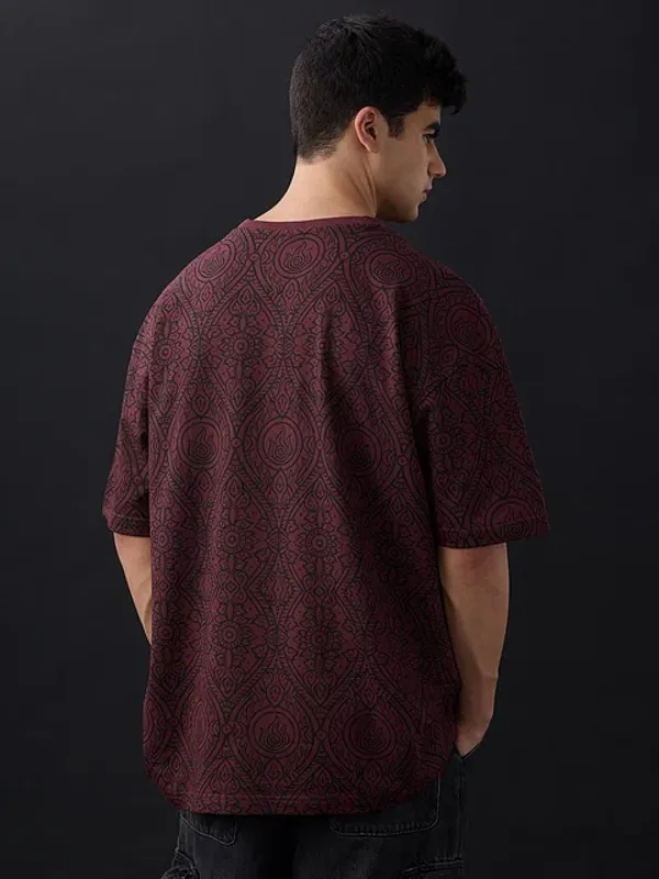 Brown_Cotton_Oversized_T-Shirt_For_Men