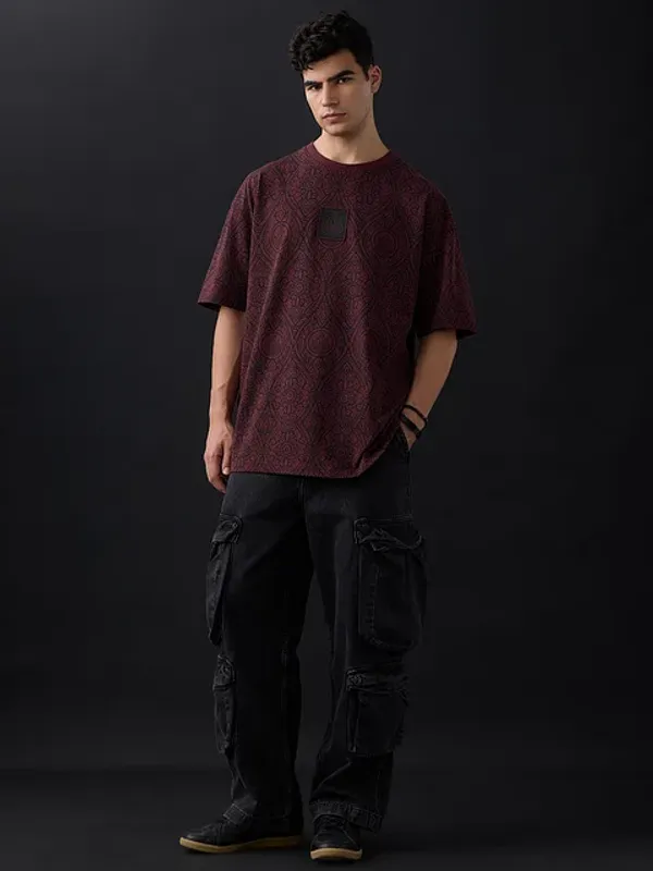Brown_Cotton_Oversized_T-Shirt_For_Men