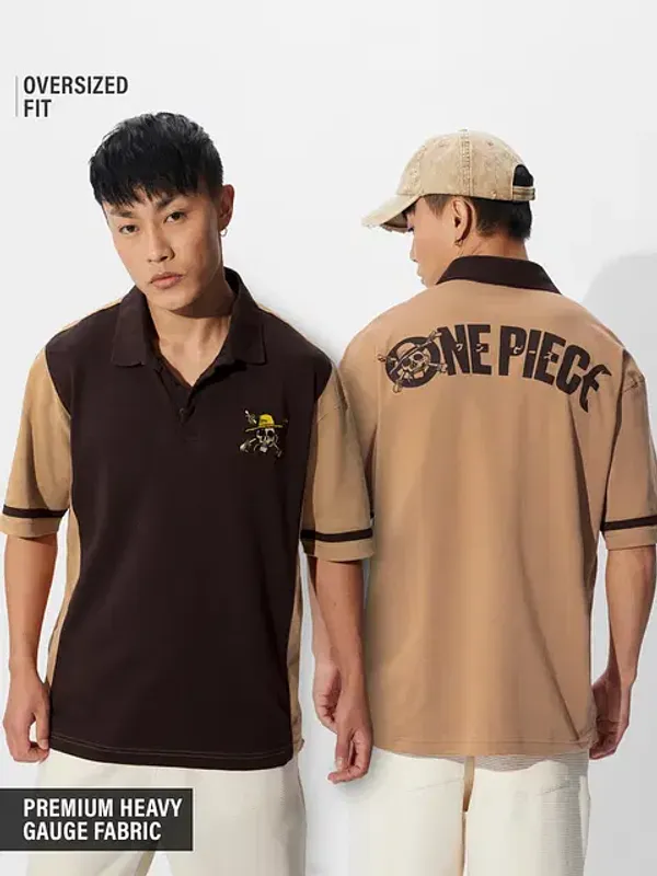 Brown_Cotton_Oversized_Polo_T-Shirt_For_Men