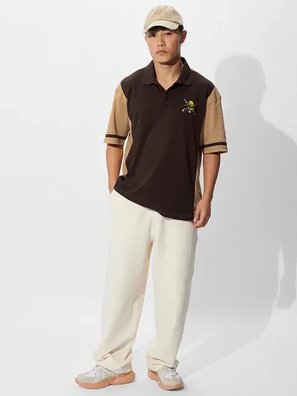Brown_Cotton_Oversized_Polo_T-Shirt_For_Men