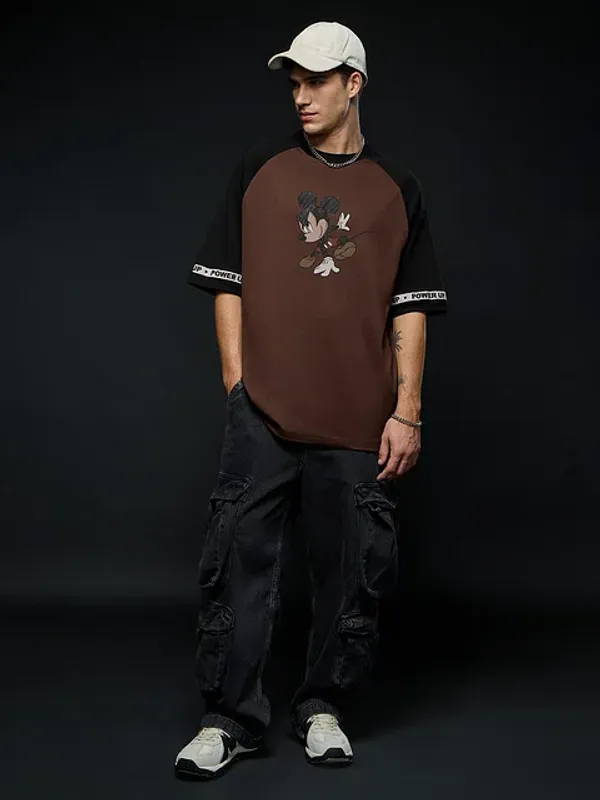 Brown_Cotton_Oversized_T-Shirt_For_Men