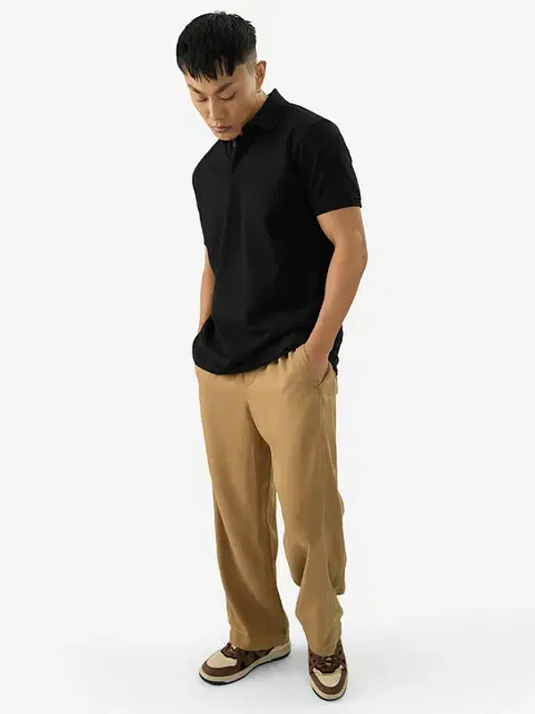 Black_Cotton_Oversized_Polo_T-Shirt_For_Men