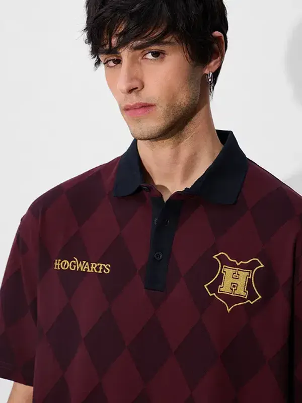 Red_Cotton_Oversized_Polo_T-Shirt_For_Men