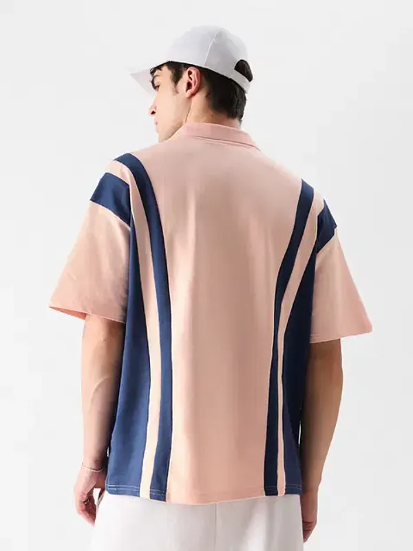 Pink_Cotton_Oversized_Polo_T-Shirt_For_Men