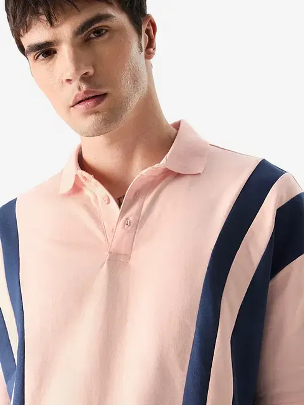 Pink_Cotton_Oversized_Polo_T-Shirt_For_Men