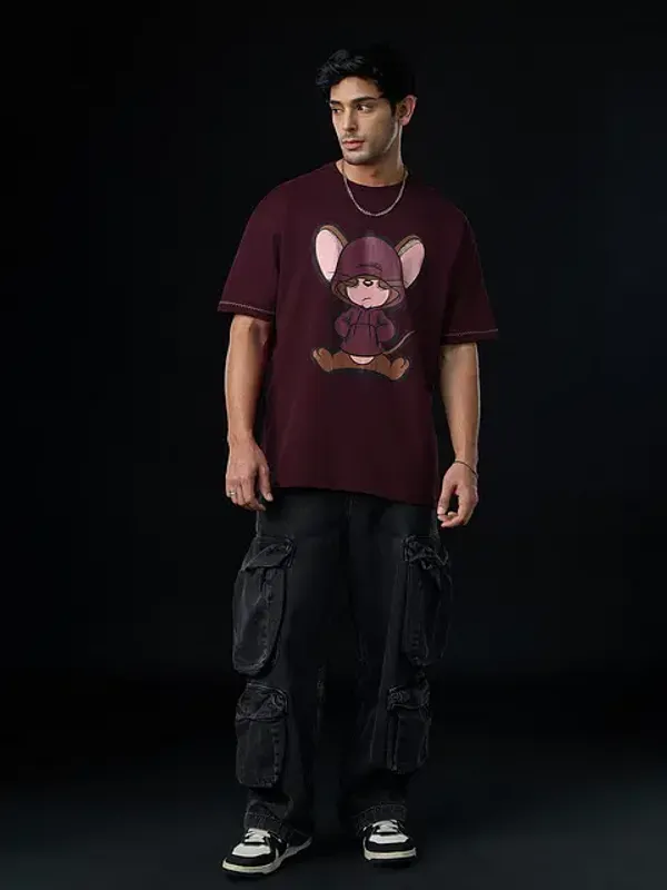 Brown_Cotton_Oversized_T-Shirt_For_Men