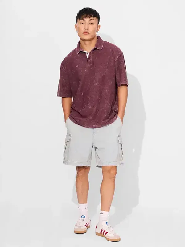 Red_Cotton_Oversized_Polo_T-Shirt_For_Men