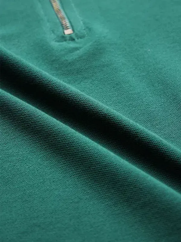 Green_And_White_Cotton_Oversized_Polo_T-Shirt_For_Men