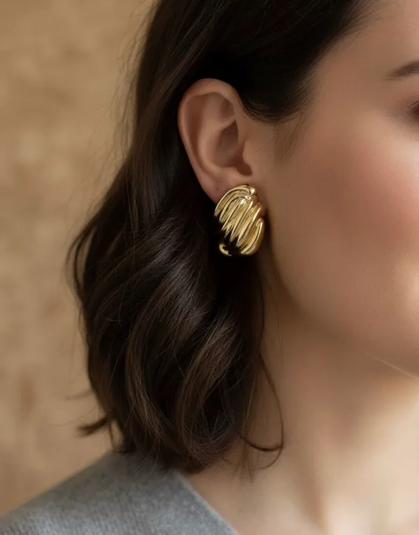 Gold_Golden_Wave_Crest_Studs_For_Women