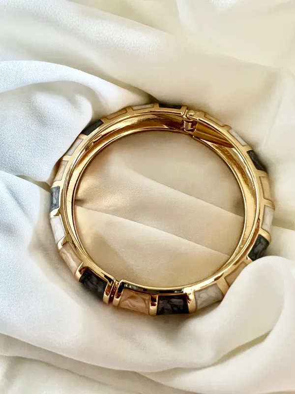 Gold,_Beige,_Grey_&_White_Lustra_Marble_Bangle_For_Women