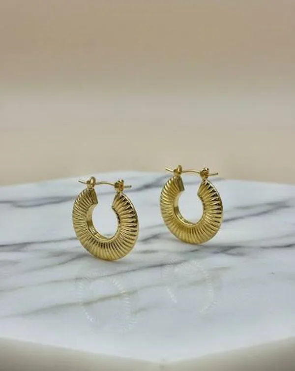 Gold_Sunflare_Hoops_For_Women