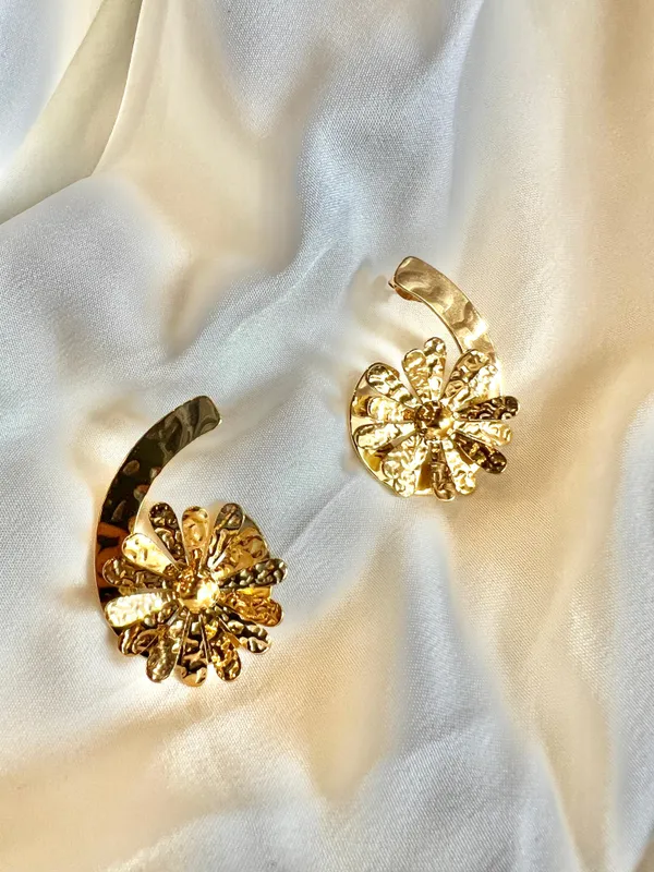 Gold_Golden_Bloom_Earrings_For_Women