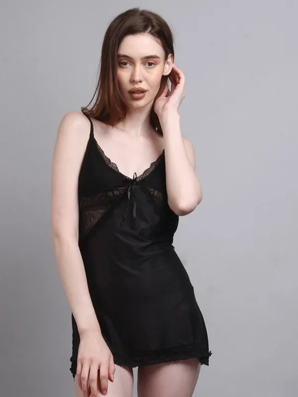 Black_Stylish_Nylon_Baby_Dolls_For_Women