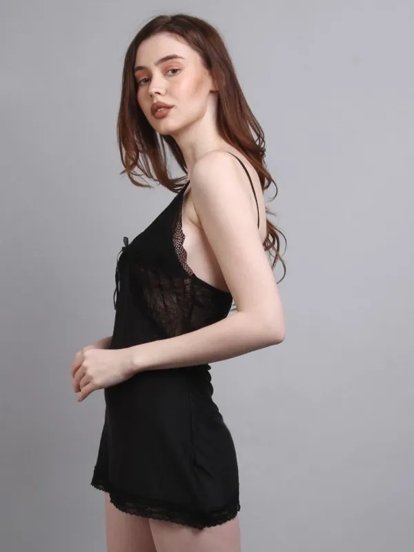 Black_Stylish_Nylon_Baby_Dolls_For_Women