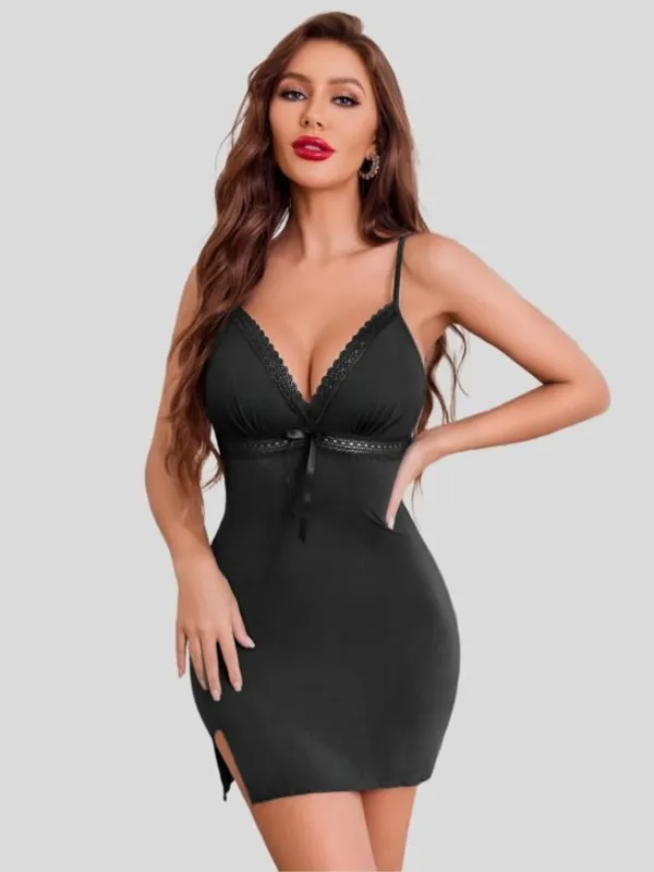 Black_Stylish_Nylon_Baby_Dolls_For_Women