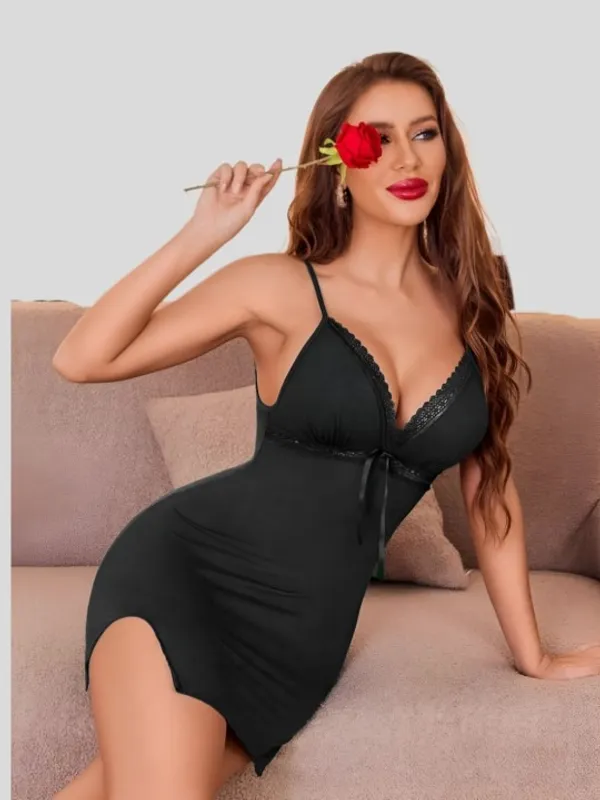 Black_Stylish_Nylon_Baby_Dolls_For_Women