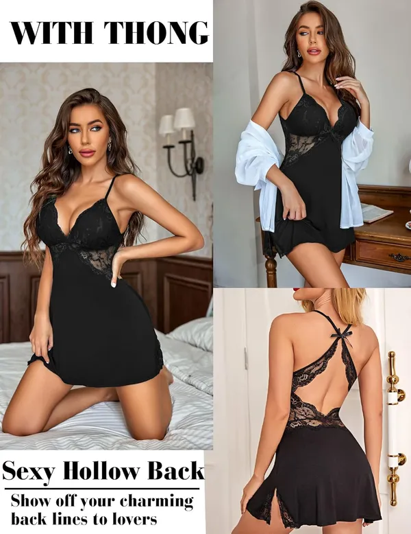 Black_Stylish_Nylon_Baby_Dolls_For_Women