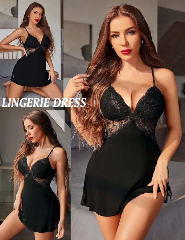 Black_Stylish_Nylon_Baby_Dolls_For_Women