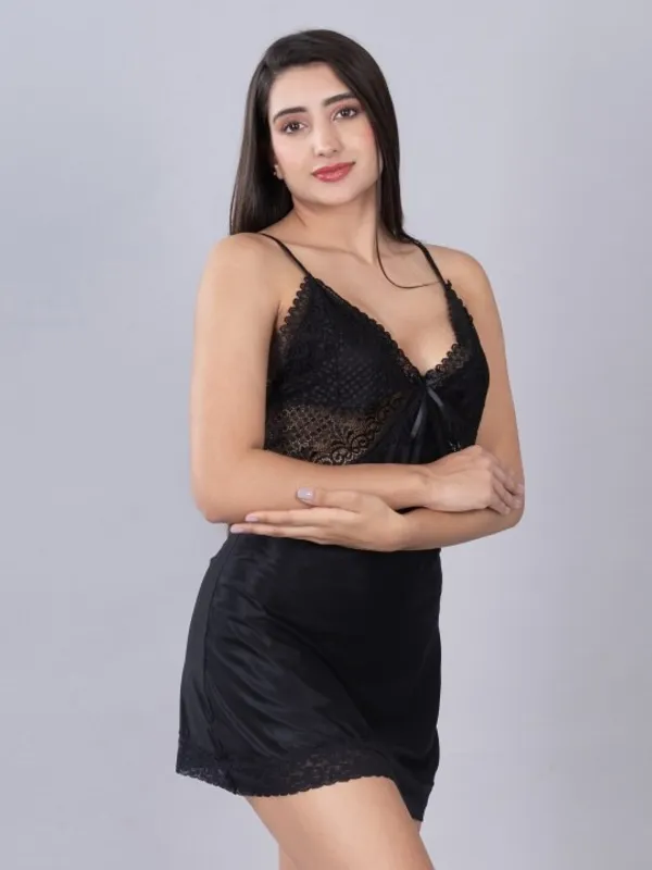 Black_Stylish_Nylon_Baby_Dolls_For_Women