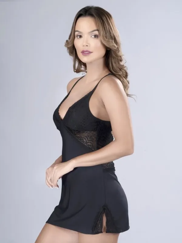 Black_Stylish_Nylon_Baby_Dolls_For_Women
